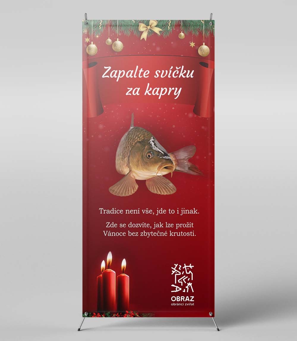 X-banner pro Obraz – Obránci zvířat